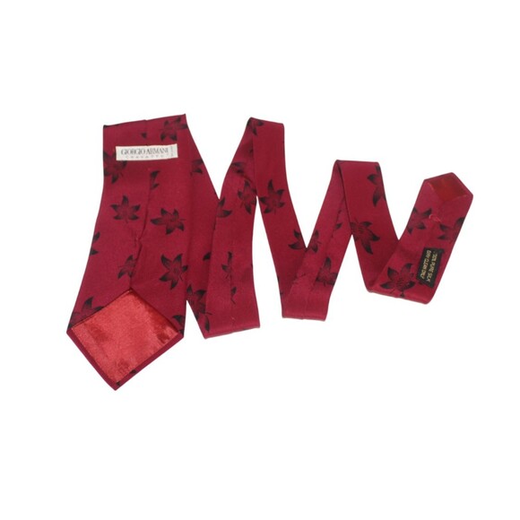 Vintage Giorgio Armani Cravatte Men's Necktie Silk Made in Italy 56.5" X 3.5" - Picture 3 of 5